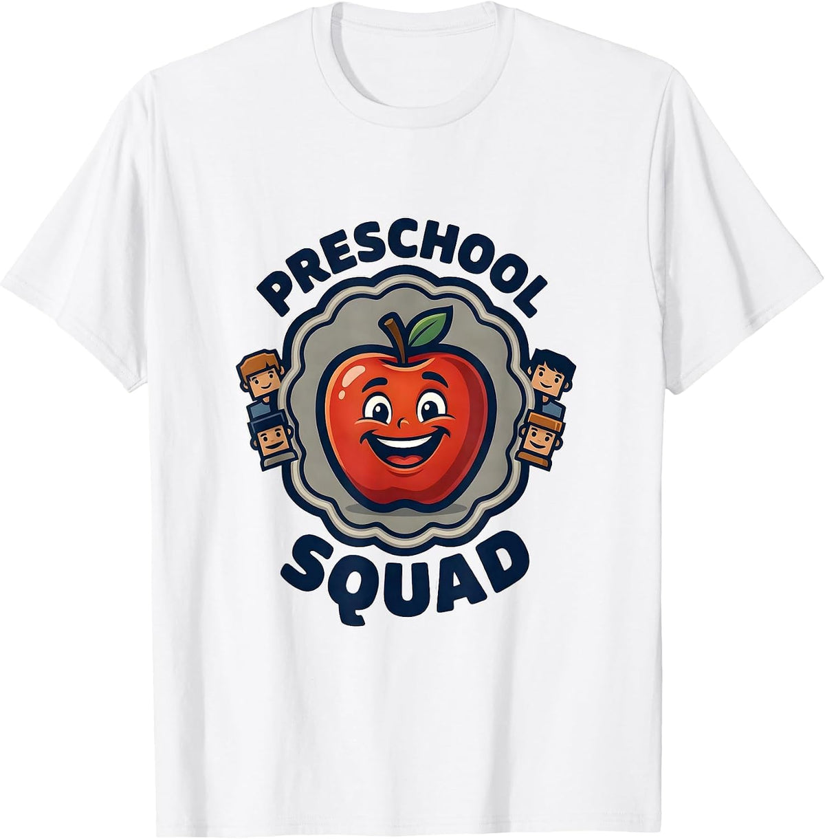 Men's Preschool Squad Head Start Early Childhood Teacher Back To T-Shirt - White