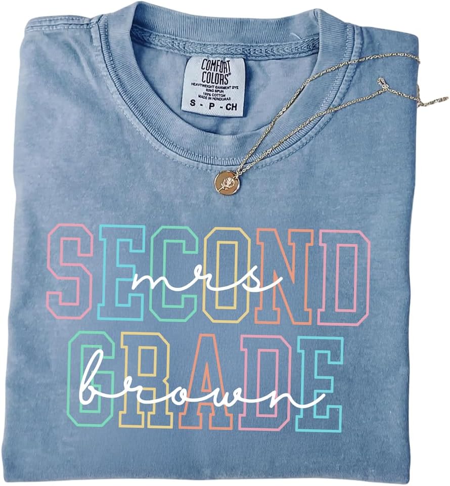 Personalized Kindergarten Shirt, Back to School Gifts, First Second Third Grade Shirt, Gifts for Teacher, School Tee -