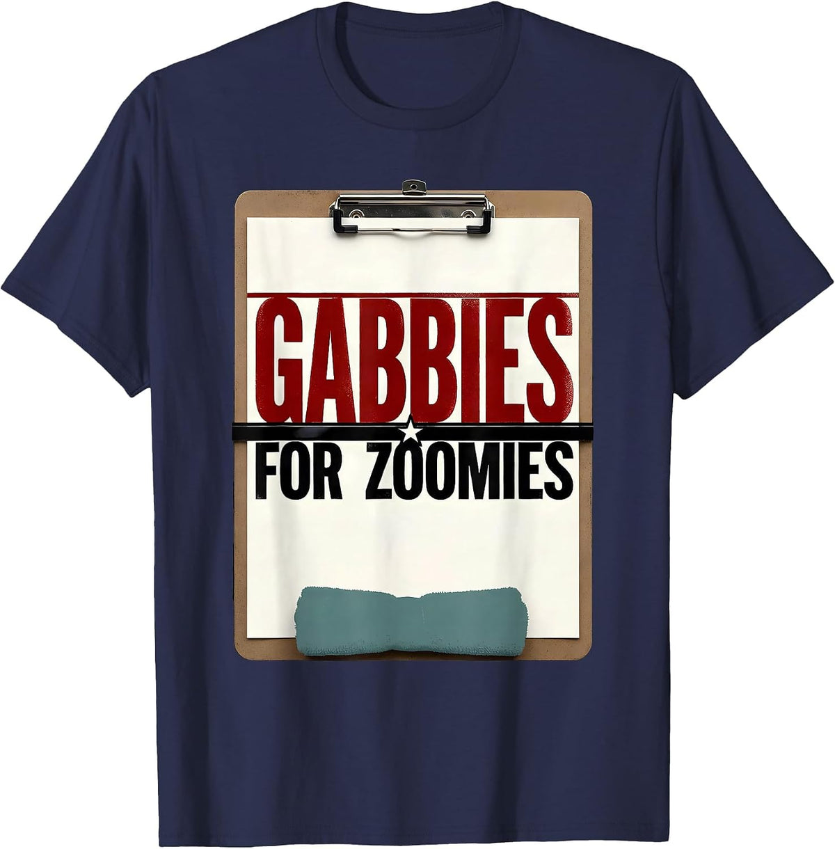 Gabbies For Zoomies Funny Vet Tech Veterinary Technician T-Shirt - Navy Blue