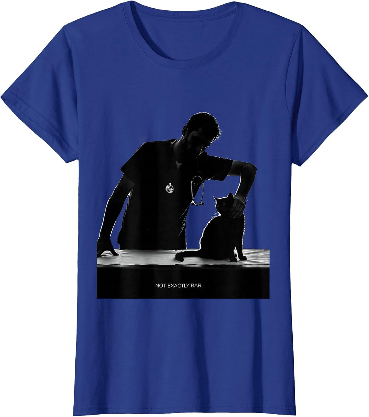 Women's Not Exactly BAR Funny Vet Tech Halloween Veterinary Clinic T-Shirt - Royal Blue