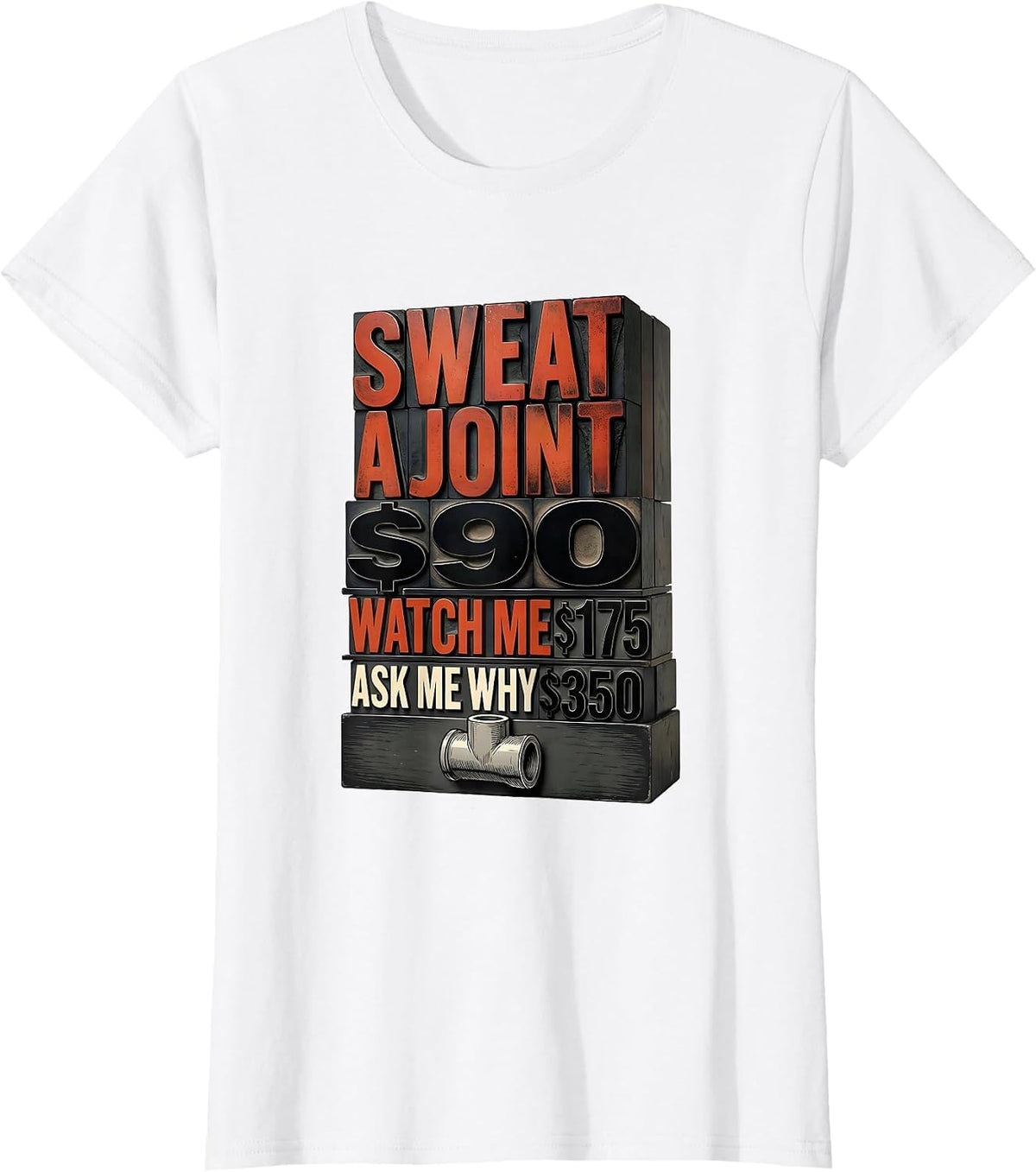 Sweat A Joint $90 — Watch Me $175 — Ask Me Why $350 Funny T-Shirt - White