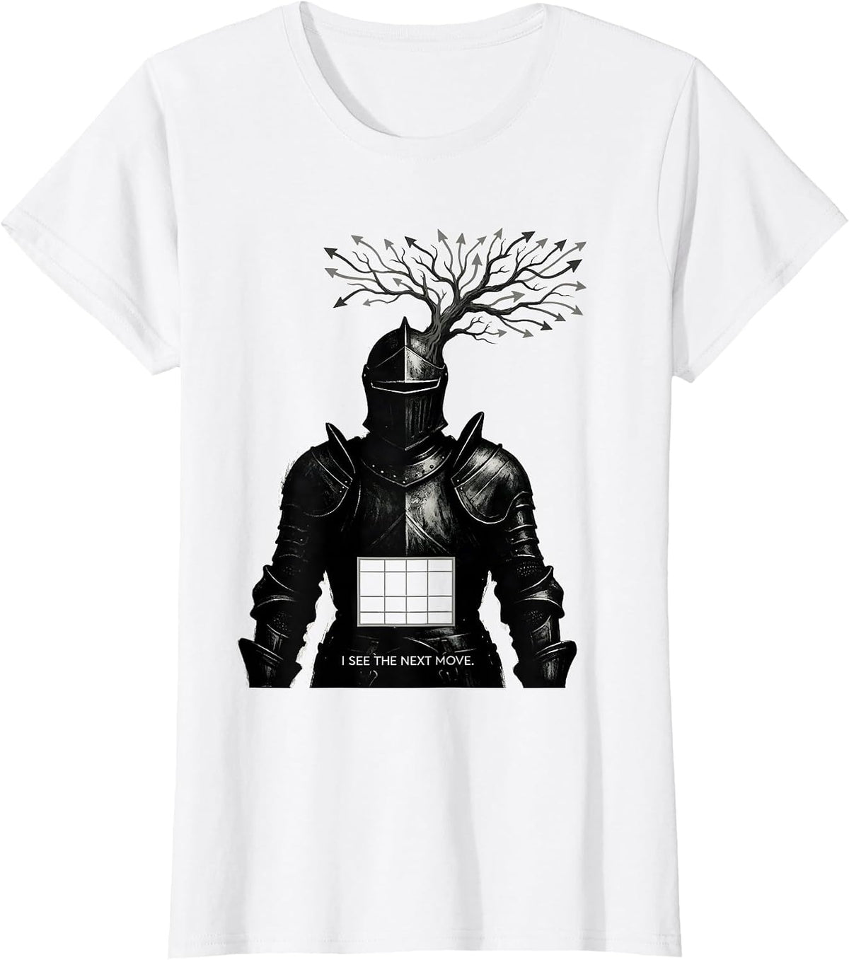Women's I See The Next Move Funny Chess Player Chess Lover Gift T-Shirt - White