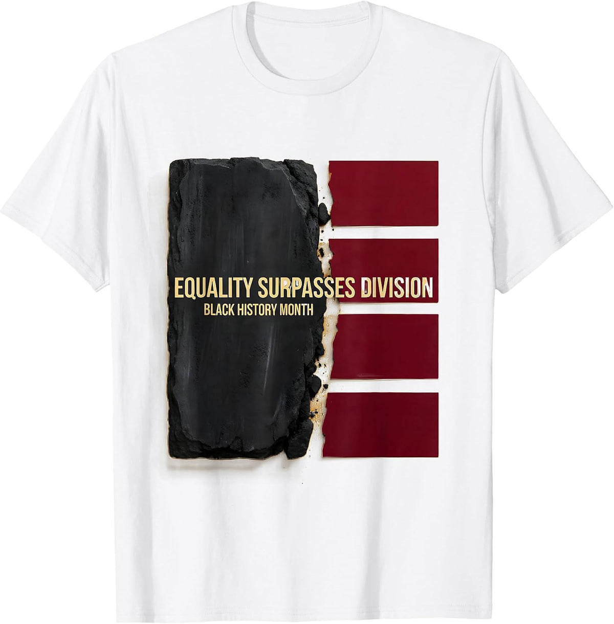 Men's Equality Surpasses Division Black History Month T-Shirt - White