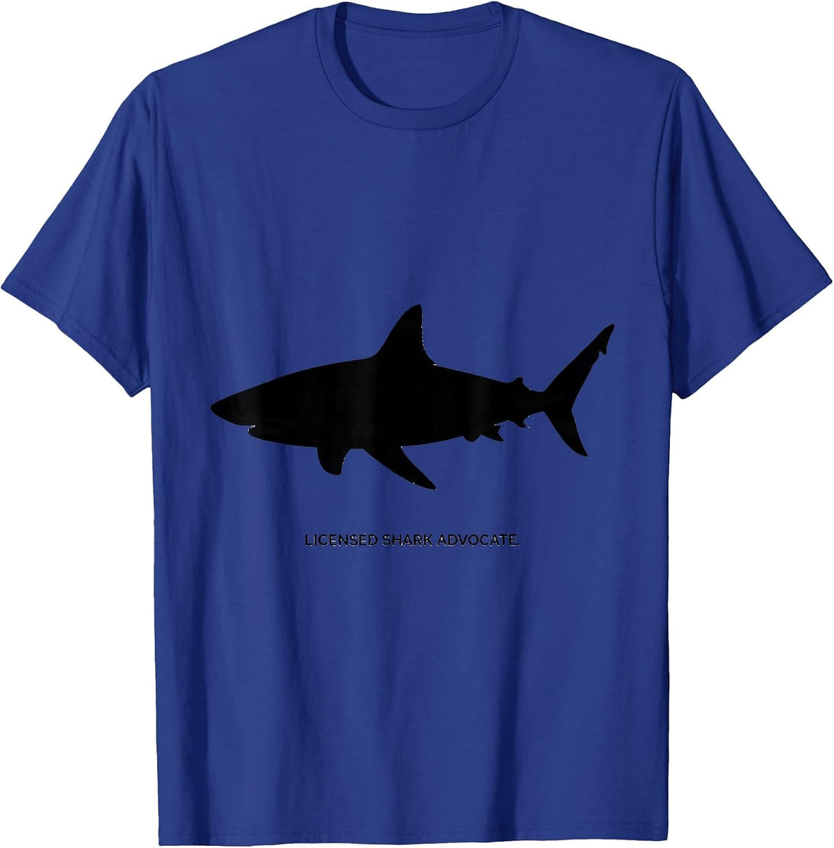 Licensed Shark Advocate Funny Ocean Wildlife Marine Lover T-Shirt - Royal Blue