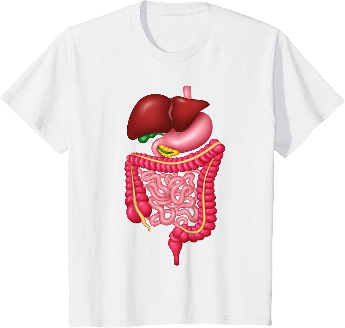 Digestive System Endoscopy Tech Nurse Gastrointestinal T-Shirt - White