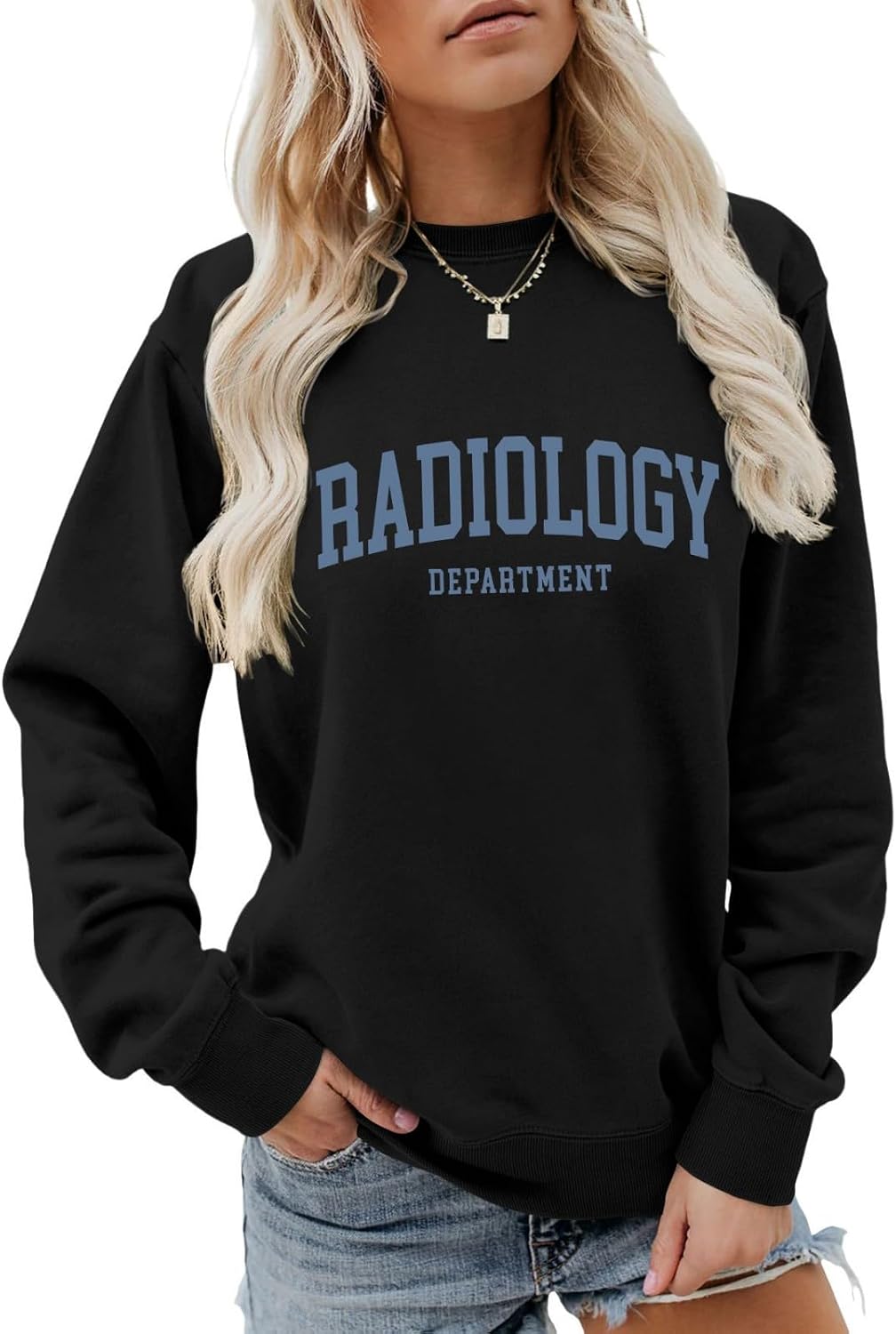 Radiology Department Sweatshirt For Women - Black