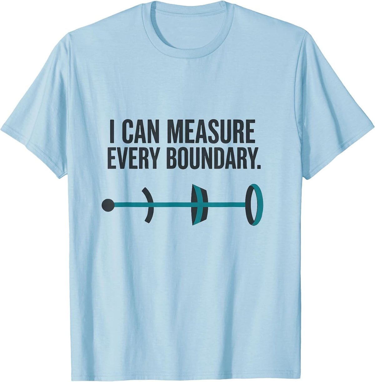 Men's I Can Measure Every Boundary Black Hole Physics Astrophysics T-Shirt - Baby Blue