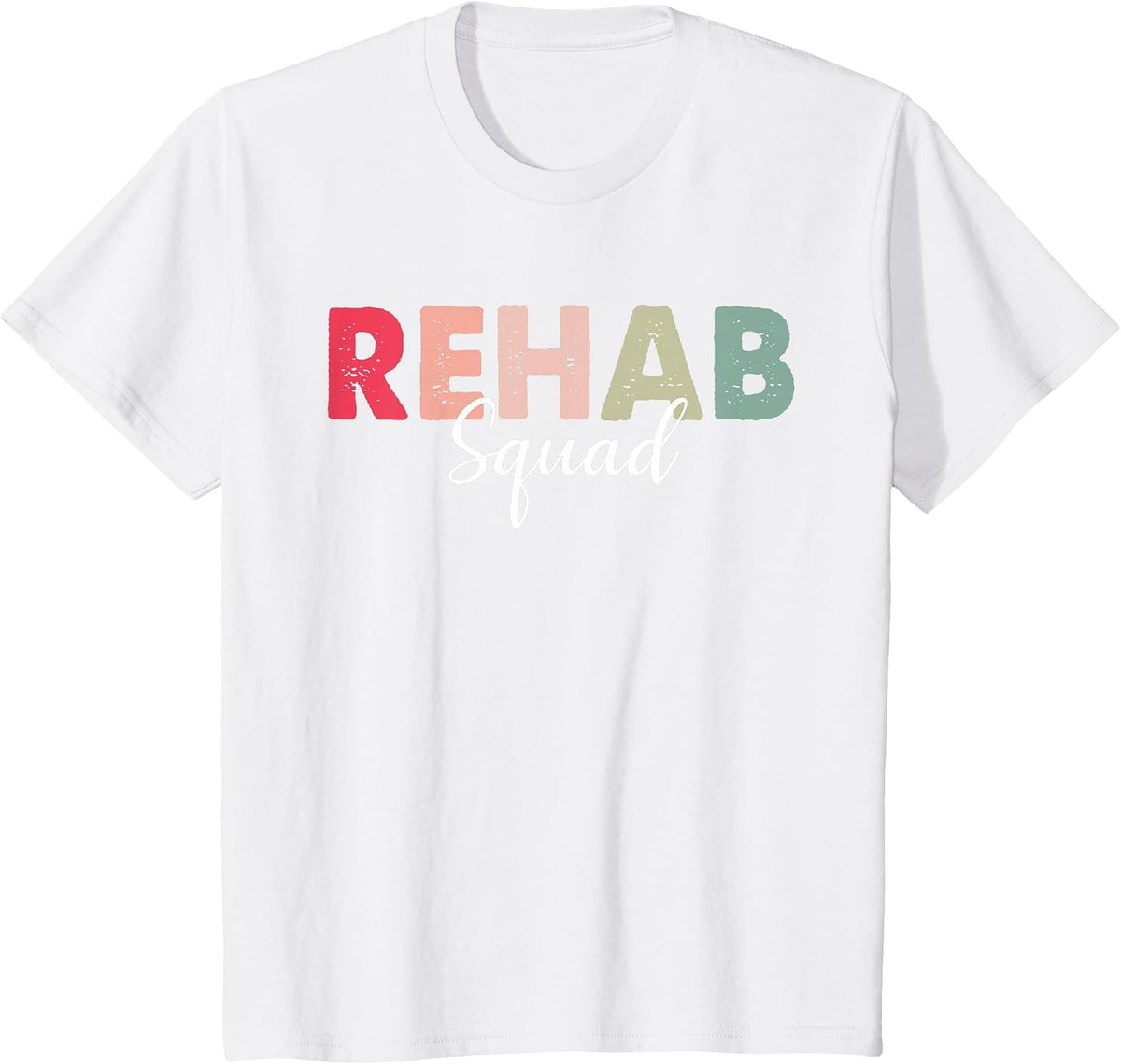 Rehab Squad Rehabilitation Awareness Week OT PT ST Vintage T-Shirt - White