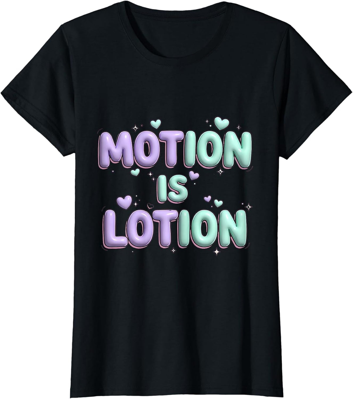 Motion Is Lotion Physical Therapy Design T-Shirt - Black