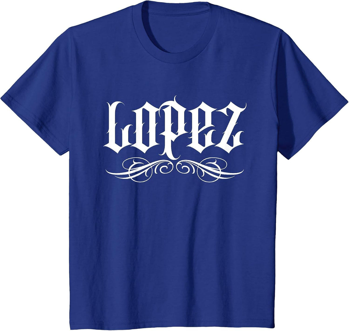 Lopez Mexican Surname Hispanic Spanish Familia Family T-Shirt - Royal Blue