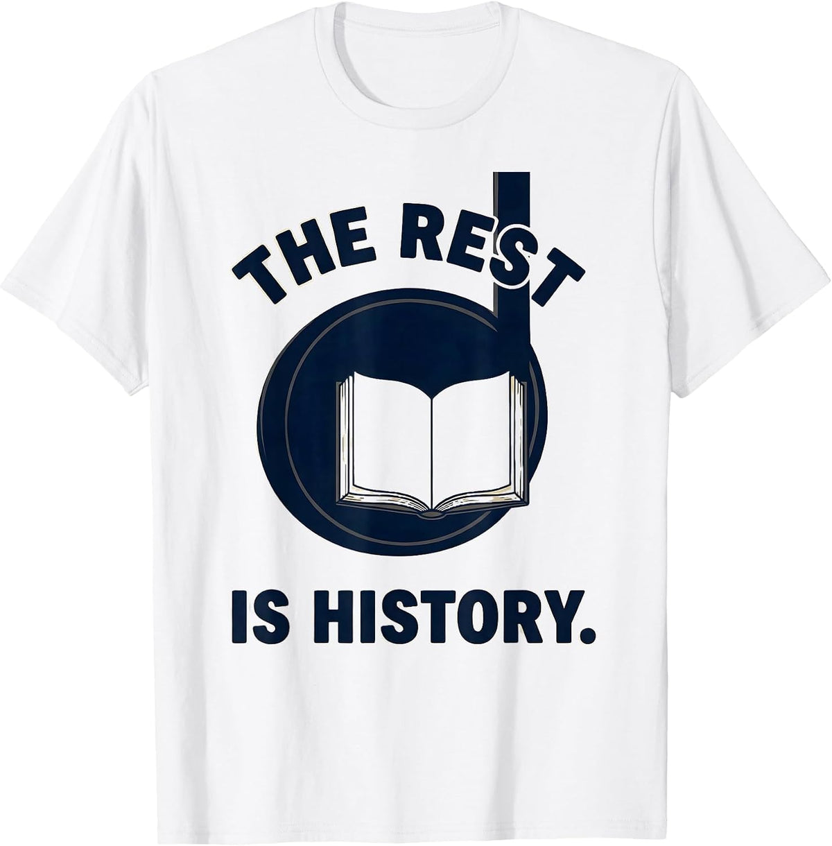 Men's The Rest Is History Distressed Musician Humor Music Lover T-Shirt - White