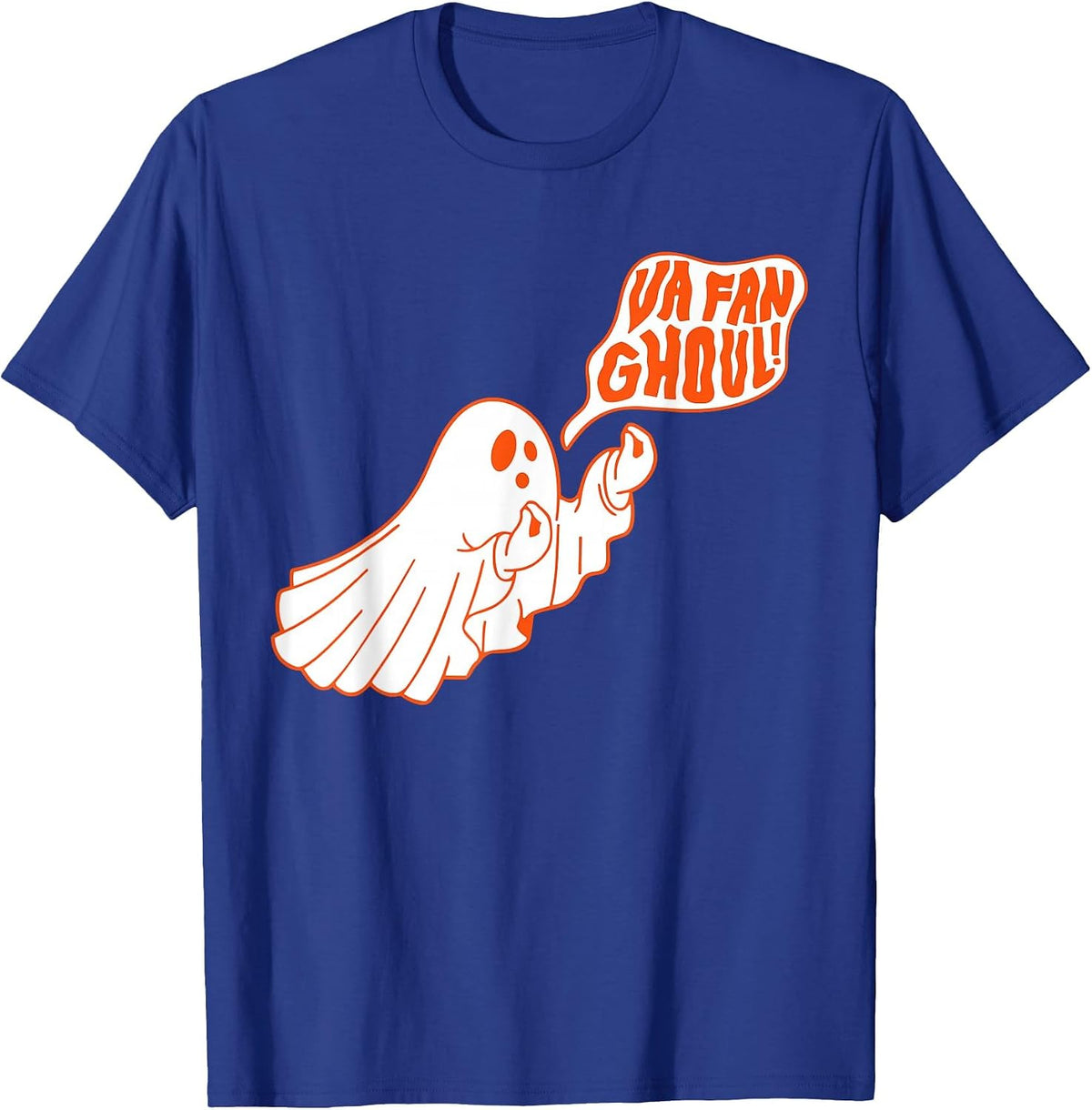 Va Fan Ghoul Ghost Italian Halloween Funny Costume Men Women T-Shirt - Royal Blue