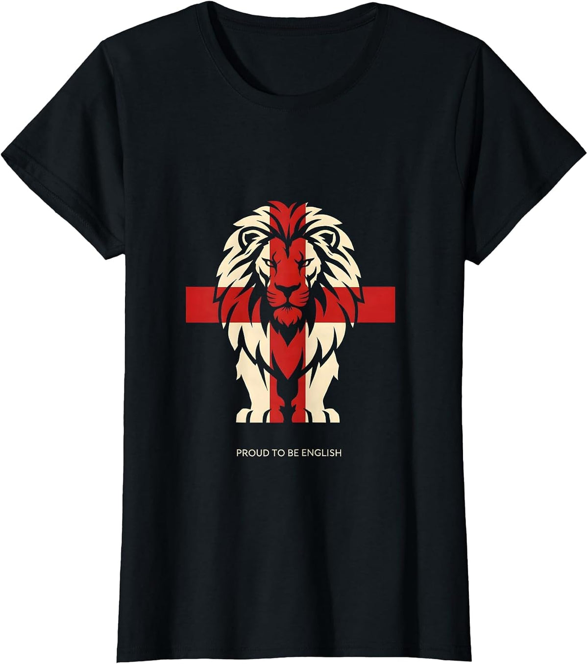 Proud to be English England Pride Design T-Shirt - Black