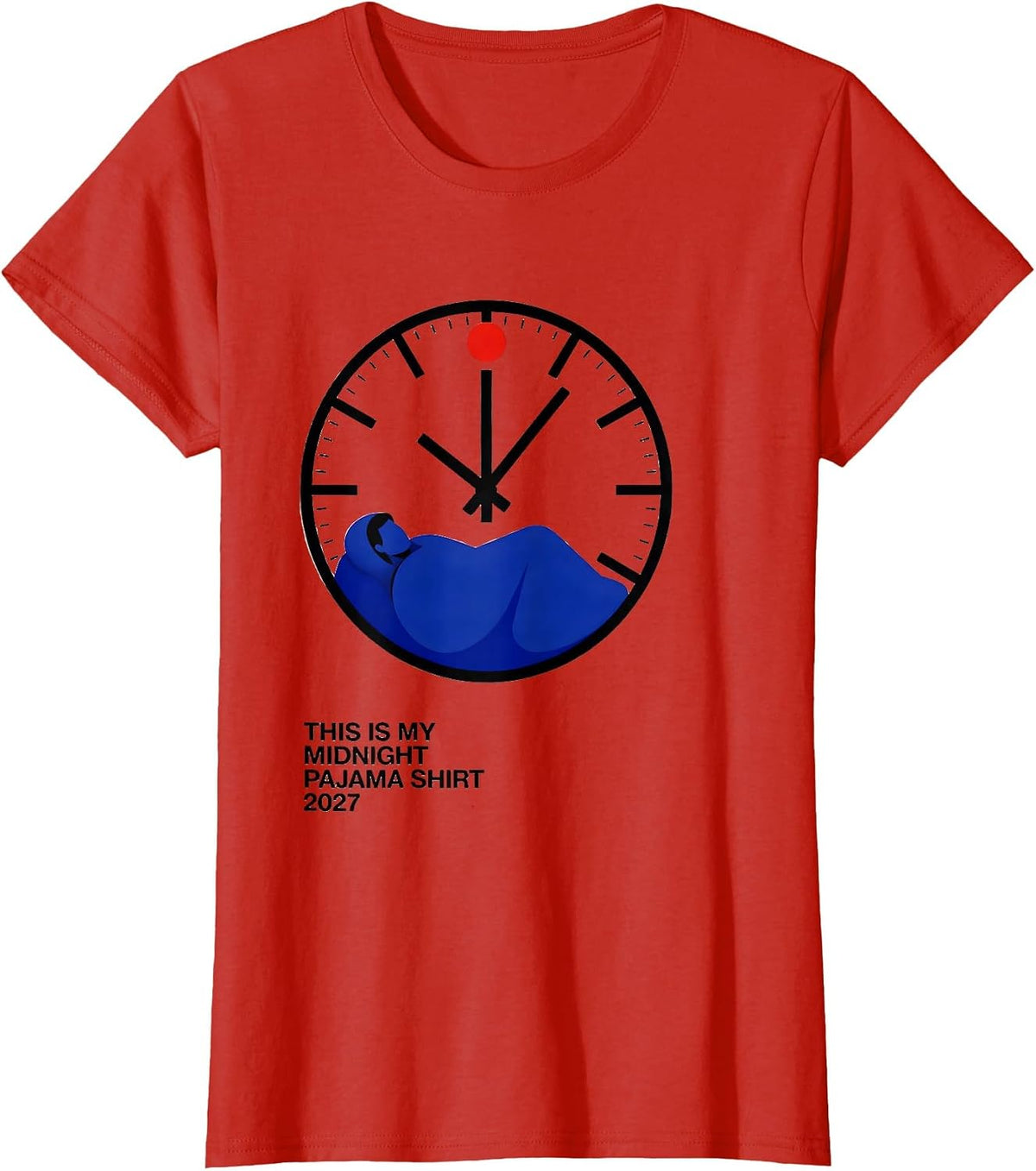 This Is My Midnight Pajama Shirt 2027 Swiss International T-Shirt - Red