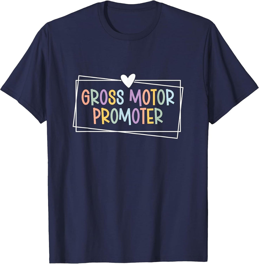 Funny Physical Therapy PTA Pediatric PT Therapist Assistant T-Shirt - Navy Blue