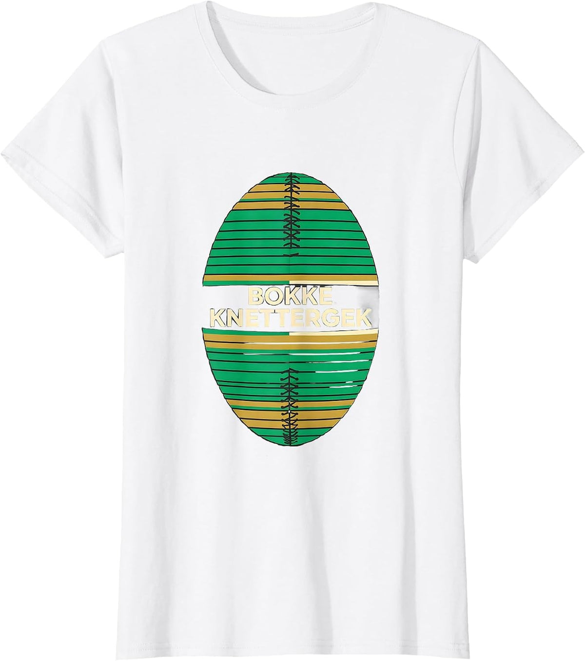 Women's Bokke Knettergek Patriotic South African Rugby Fan Pride T-Shirt - White
