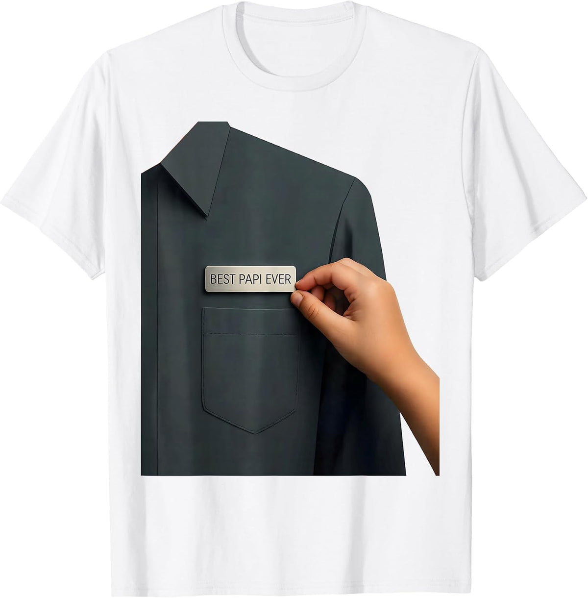 Men's Best Papi Ever Funny Grandpa Gift For Grandkids Grandparents T-Shirt - White