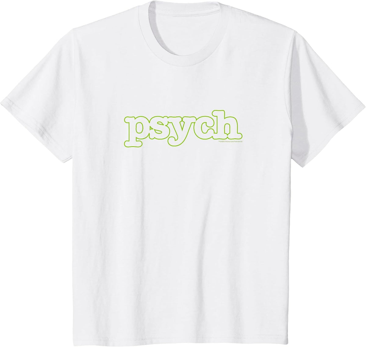 Psych Outline Logo Comfortable T-Shirt - Official T-Shirt T-Shirt - White