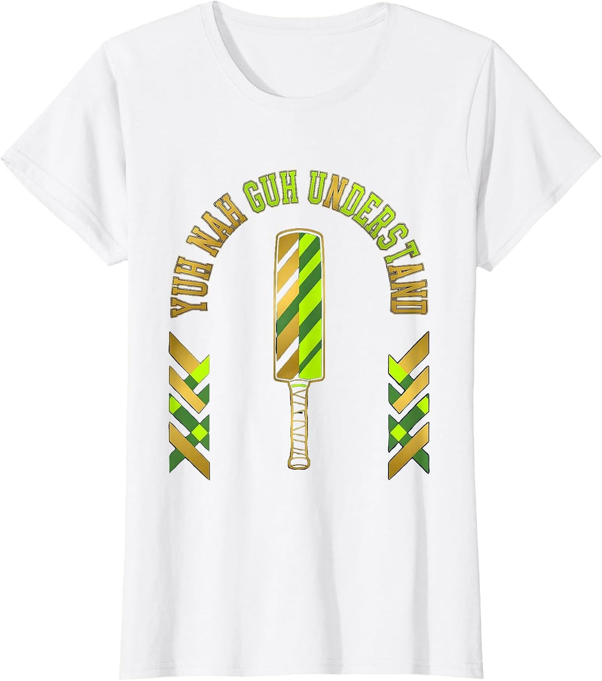 Yuh Nah Guh Understand Bold Varsity Jamaican Heritage Pride T-Shirt - White
