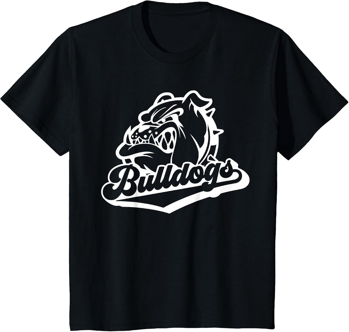 Bulldogs School Spirit Mascot Logo Game Day Bulldog Pride T-Shirt - Black