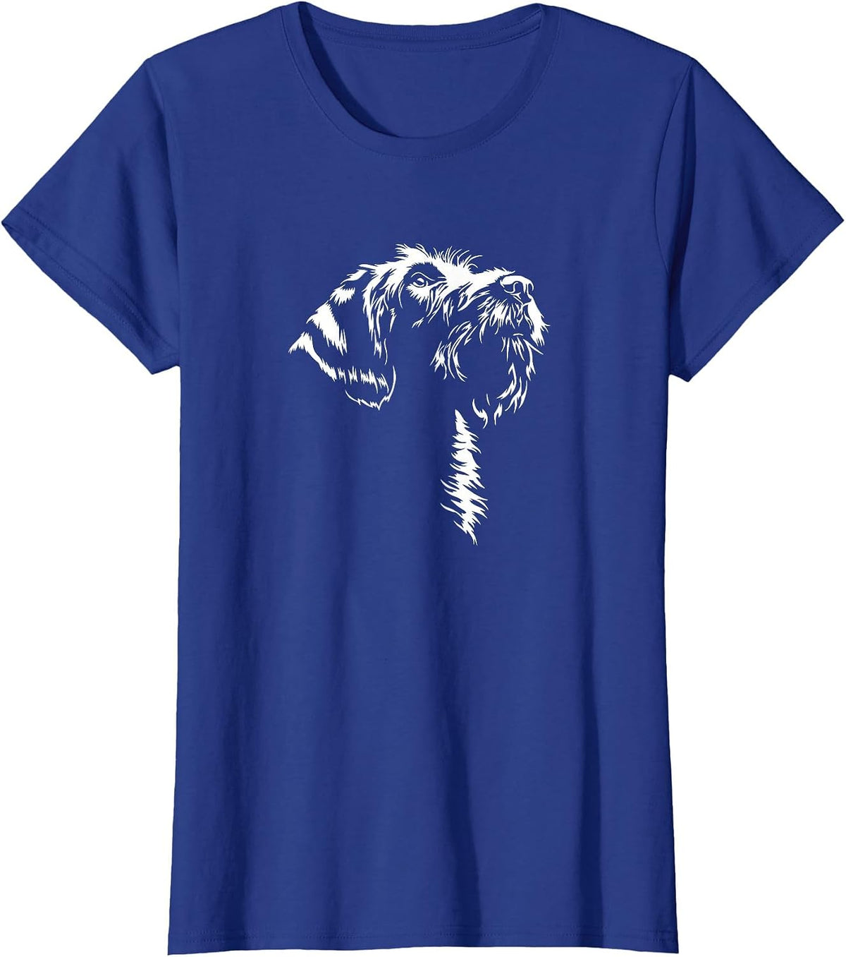 Wirehaired Pointing Griffon Portrait Dog mom Hunting Dog T-Shirt - Royal Blue