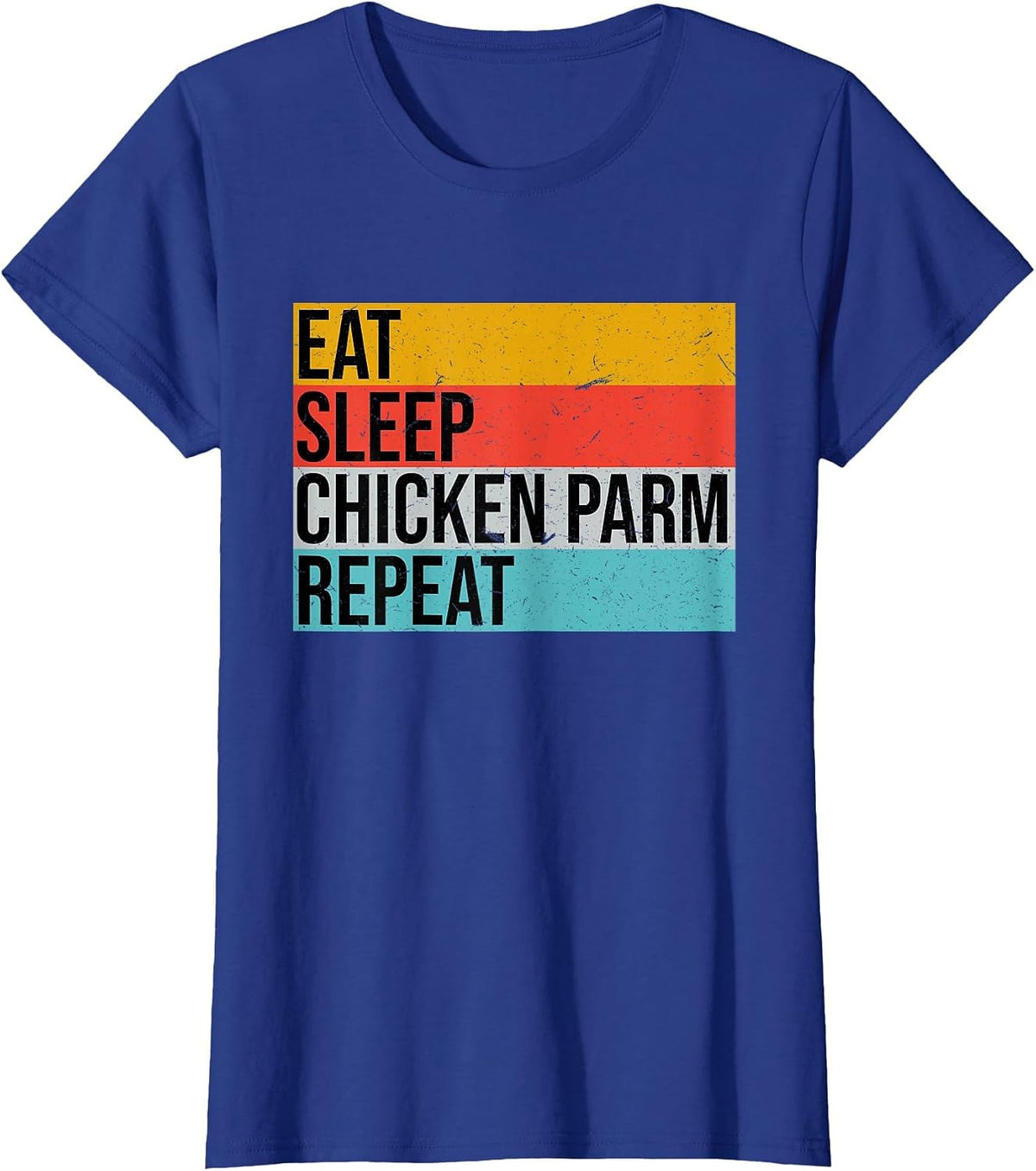 Funny Italian Foodie Parmesan Design for Chicken Parm Lovers T-Shirt - Royal Blue
