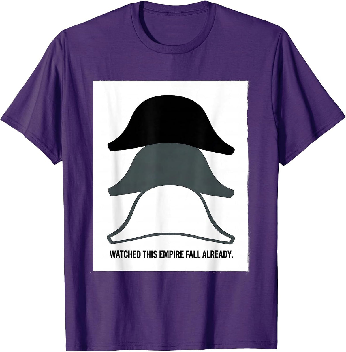 Watched This Empire Fall Already Funny History Buff T-Shirt - Purple