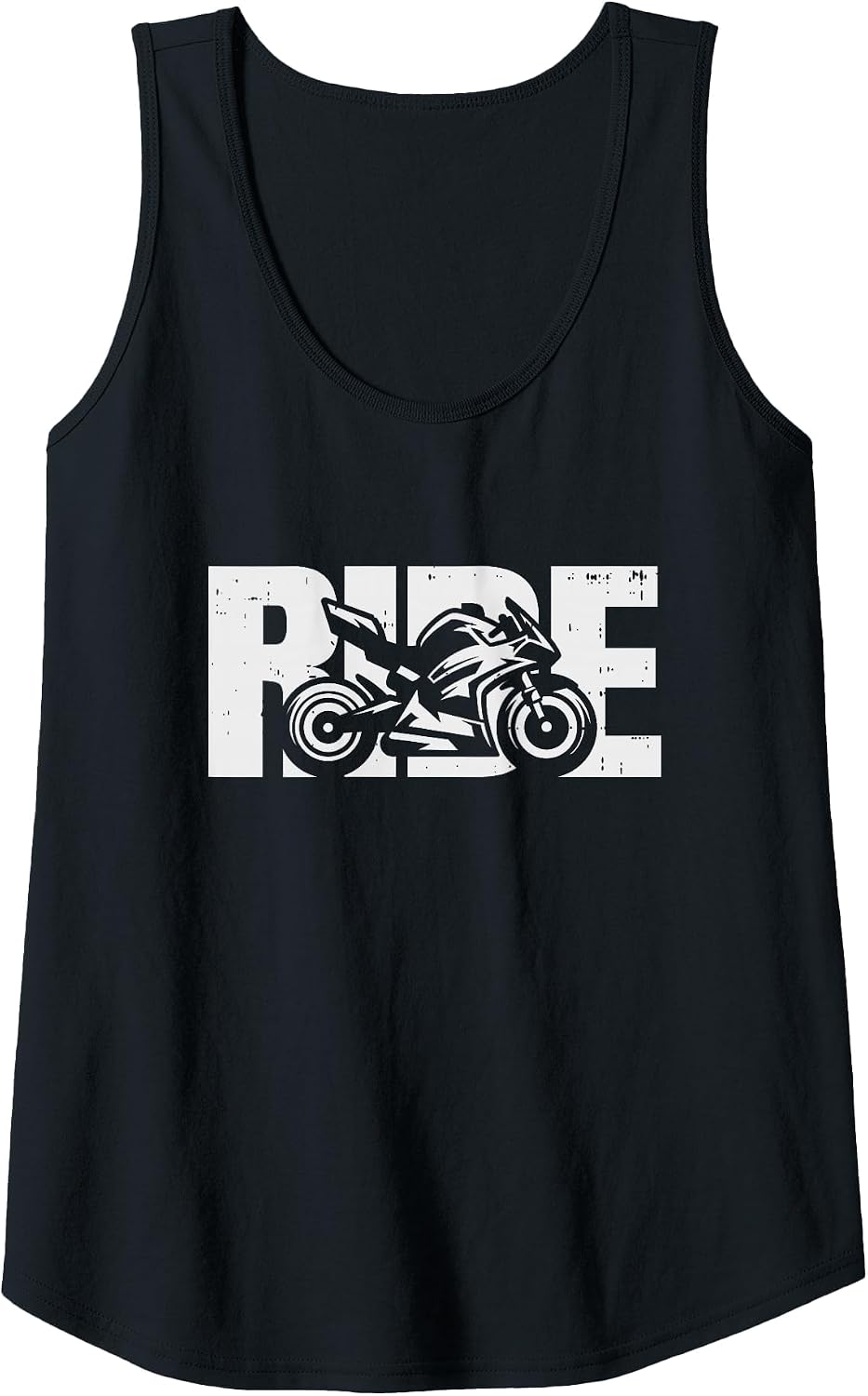 Ride Motorcycle Rider Motorcyclist Race Biker Tank Top - Black