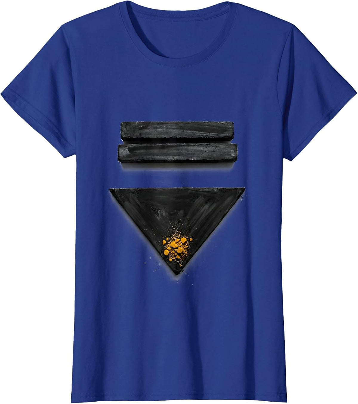 Women's Stern Stare Minimalist Miniature Schnauzer Lover Humor T-Shirt - Royal Blue