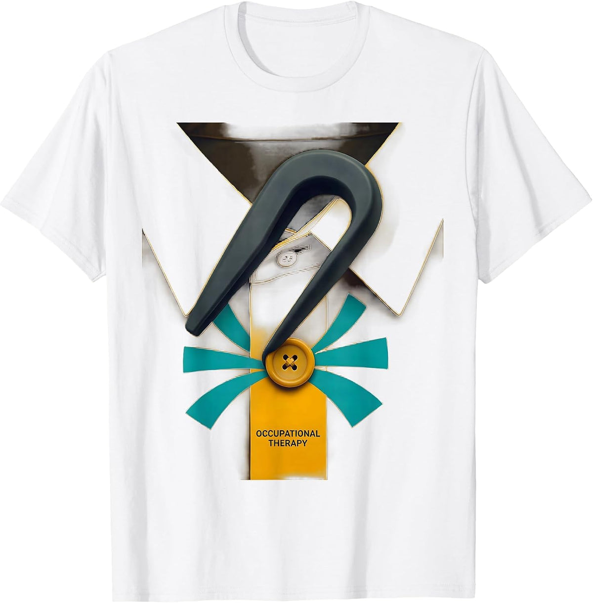 Men's Occupational Therapy Midcentury Modern OT Practitioner Retro T-Shirt - White