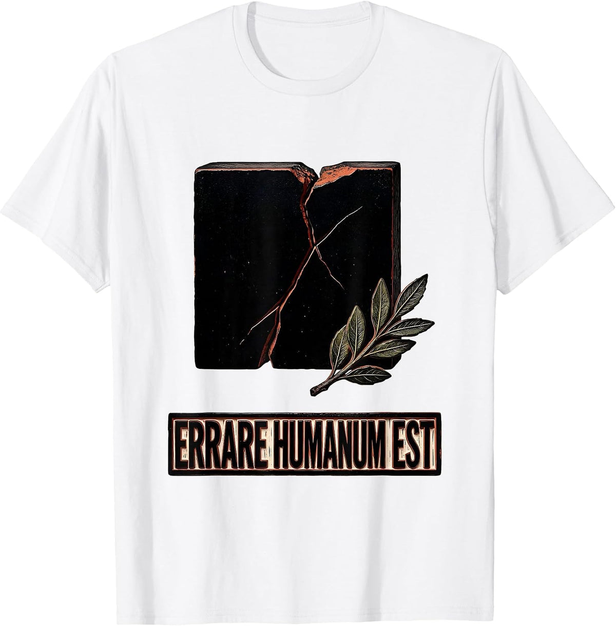 Men's Errare Humanum Est Funny Roman Empire SPQR Latin History T-Shirt - White