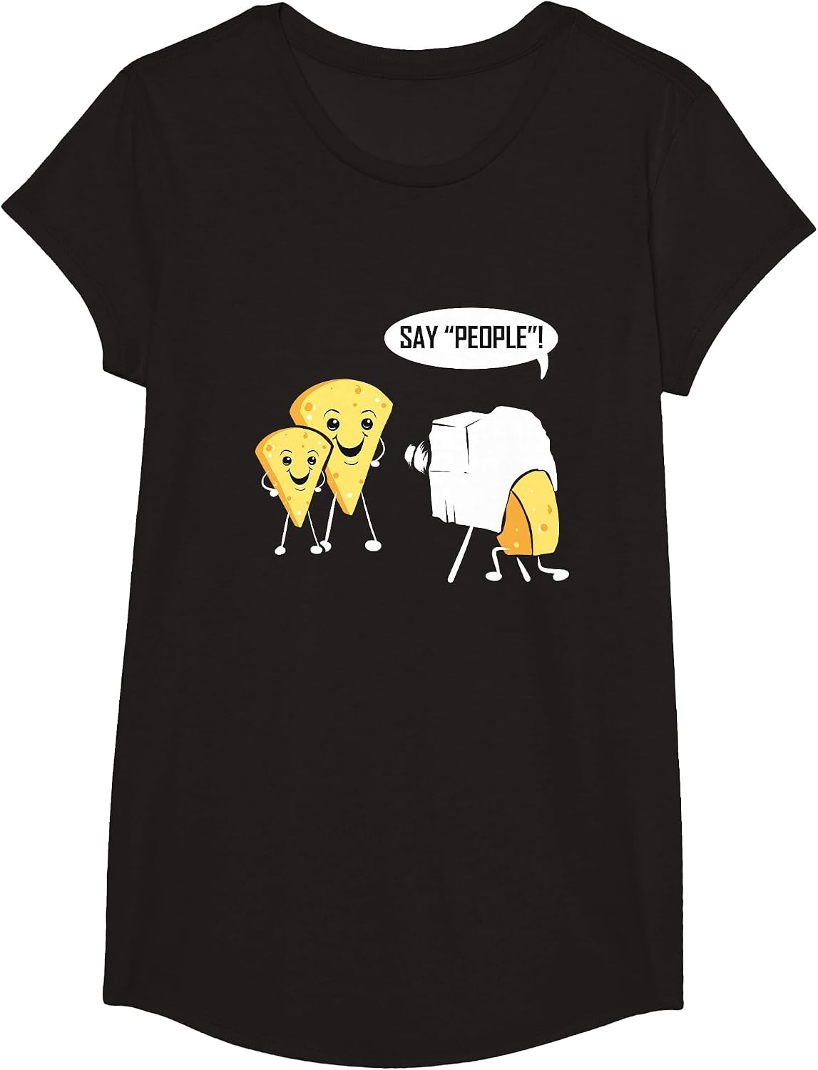 Photography Cheese Funny for Photographer Photo Camera T-Shirt, Girls, Black, X-Small - As Pictured