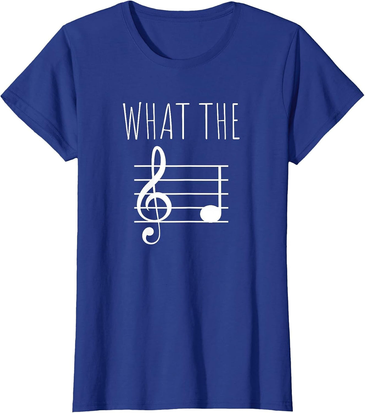 What The F Musical Note T-Shirt - Royal Blue