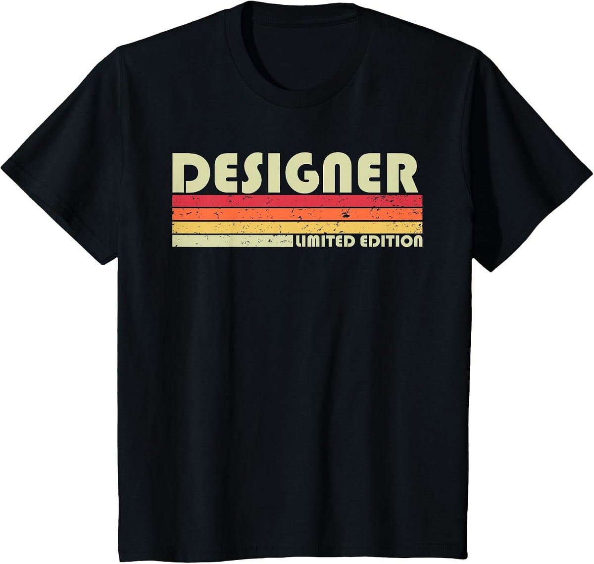 Designer Funny Job Title Profession Birthday Worker Idea T-Shirt - Black