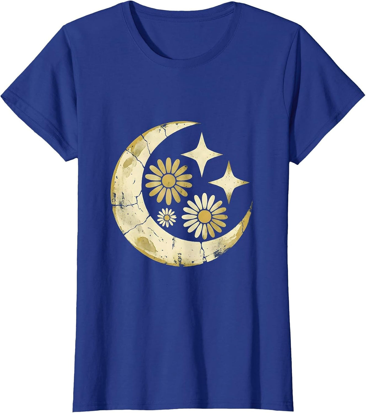 Women's Stone Archway Climbing Roses Faith Graphic T-Shirt - Royal Blue