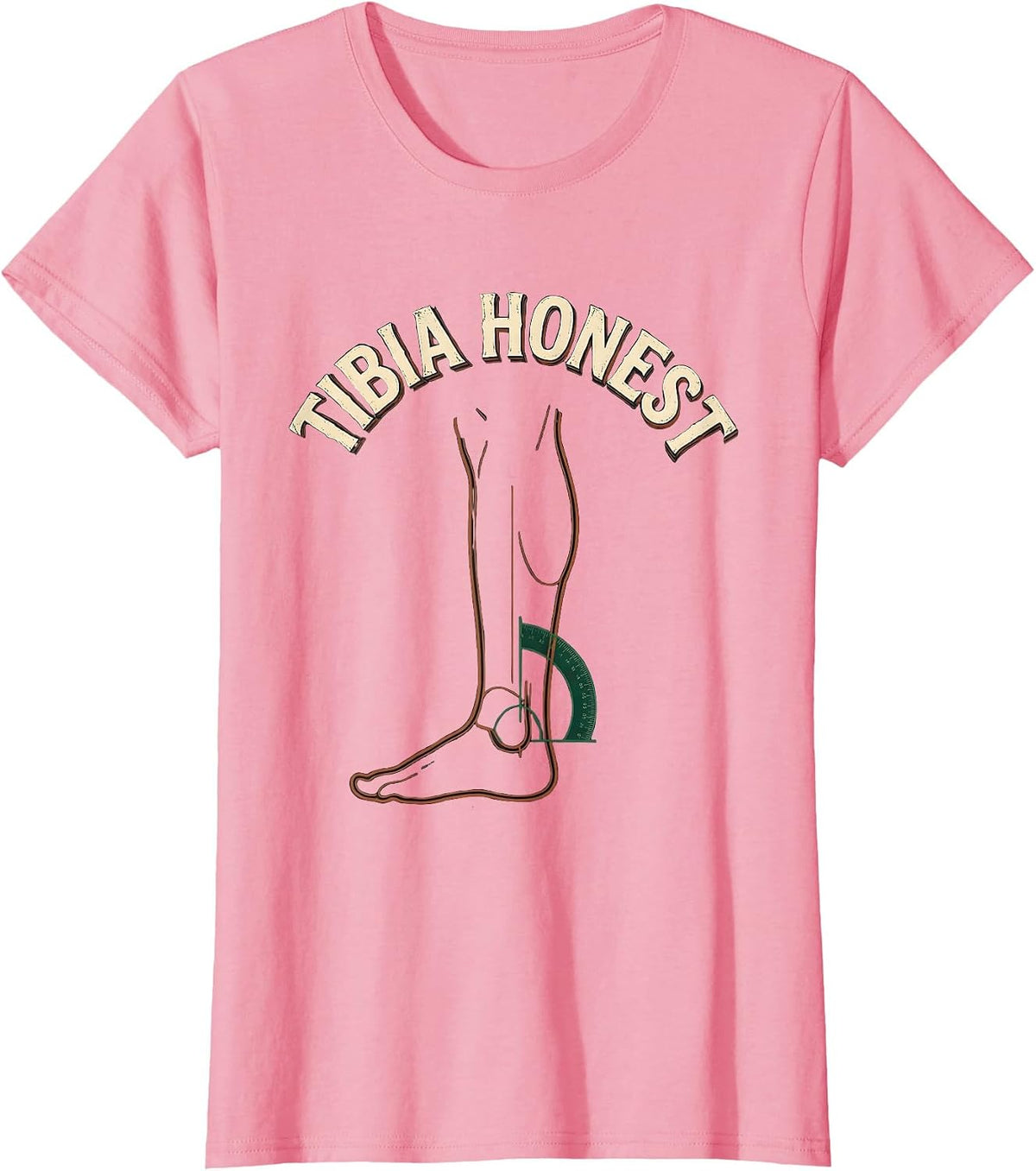 Women's Tibia Honest Vintage Funny Therapist Therapy Team Gift T-Shirt - Pink