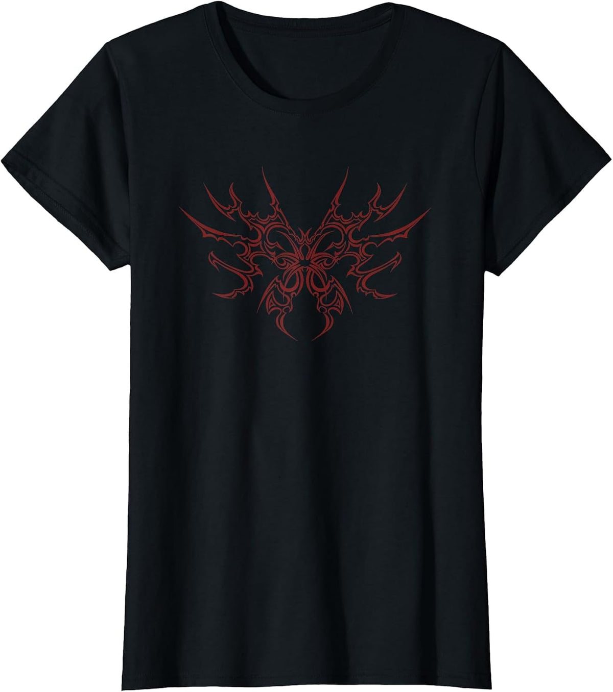 Spider Tattoo Style Goth Fairy Grunge Fairycore T-Shirt - Black
