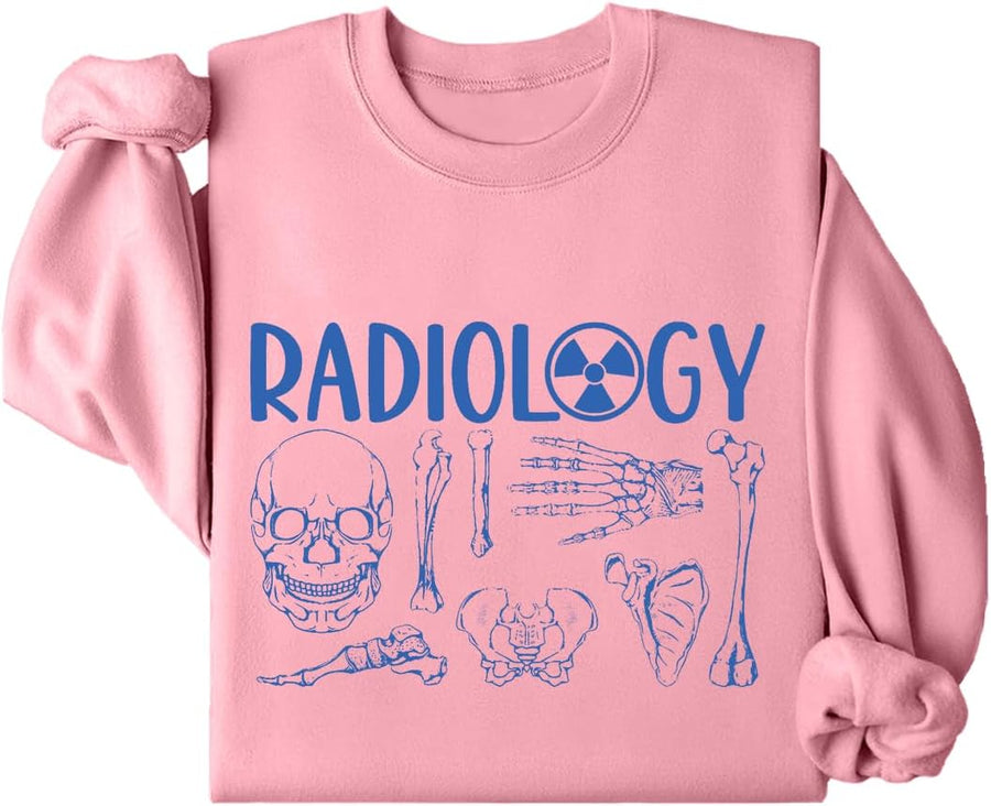Radiologic Technologist Sweatshirt, Radiologic Tech Radiology X-Ray Sweatshirt Rad Tech Sweatshirt - Pink