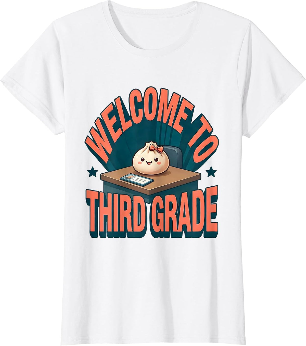 Welcome To Third Grade Cute Dumpling Kawaii Back To School T-Shirt - White