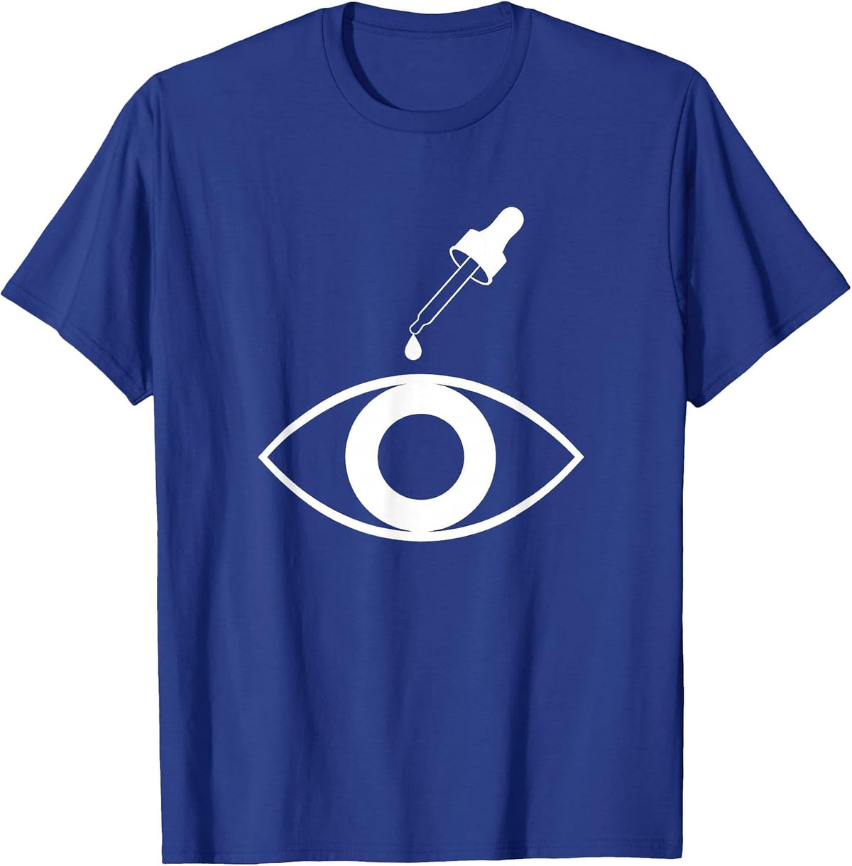 School Nurse Eyedropper Eye Illustration T-Shirt - Royal Blue