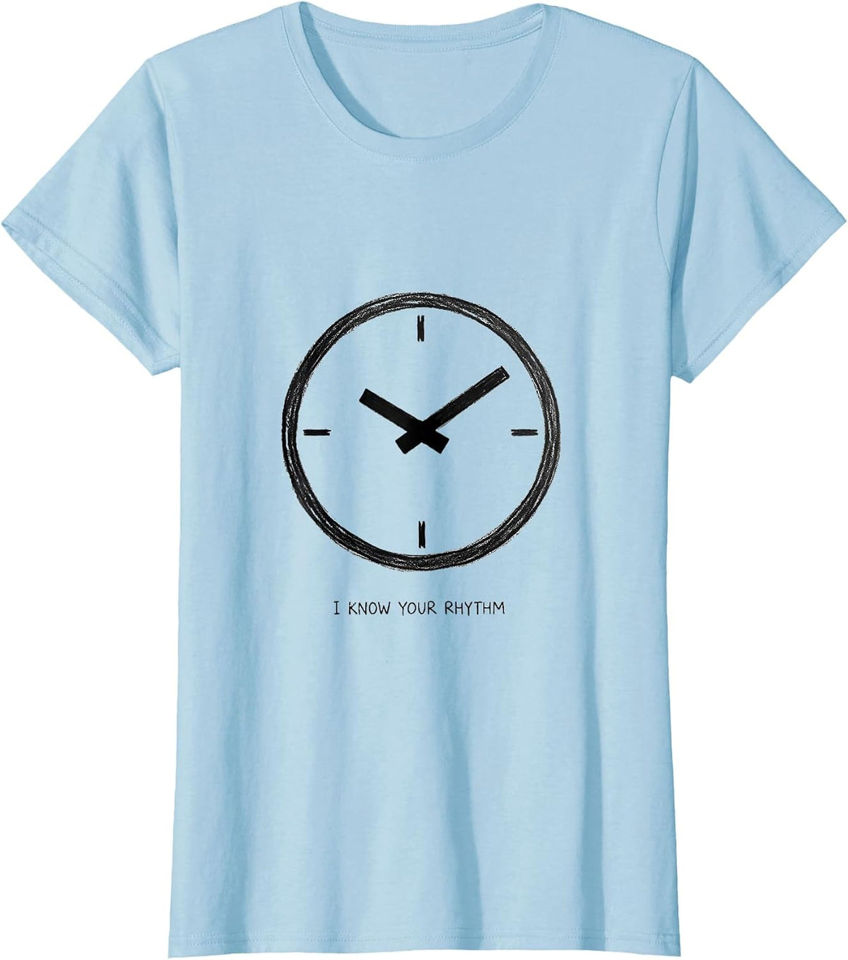 Women's I Know Your Rhythm Minimalist Dialysis Nurse Technician T-Shirt - Baby Blue