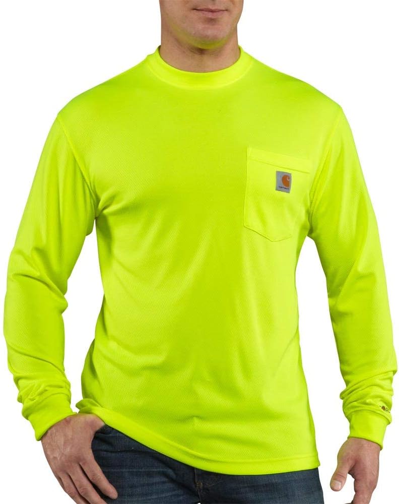 Carhartt Men's Force Relaxed Color Enhanced LS T-Shirt - Brite Lime