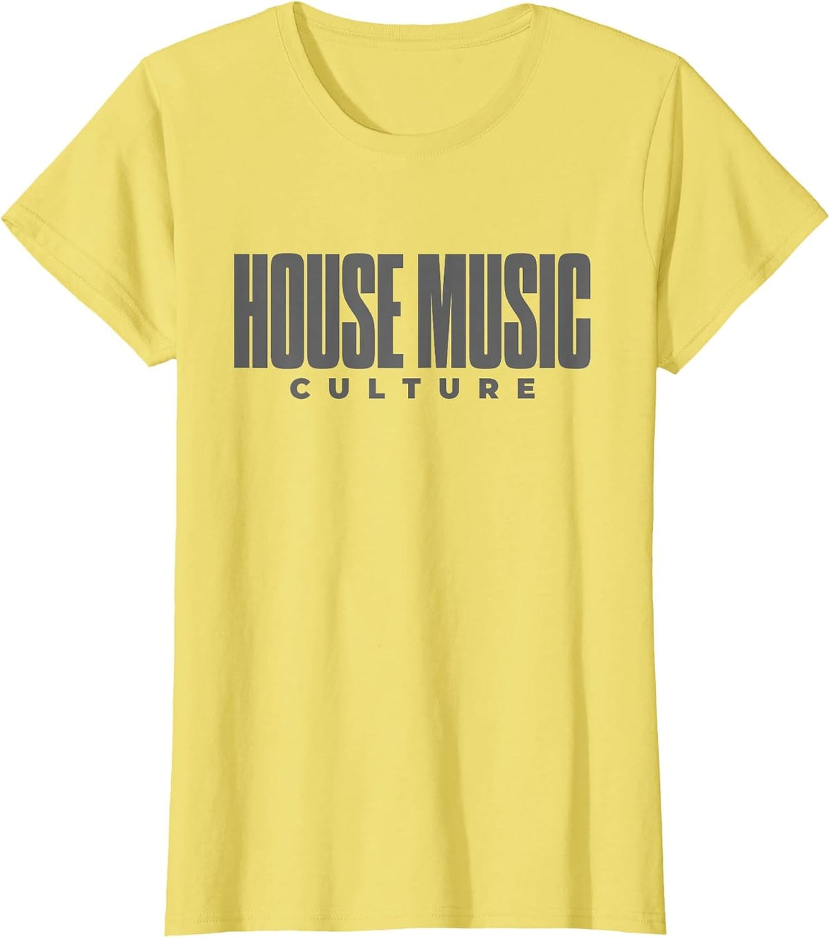 House Music Culture - EDM DJ T-Shirt - Lemon Yellow