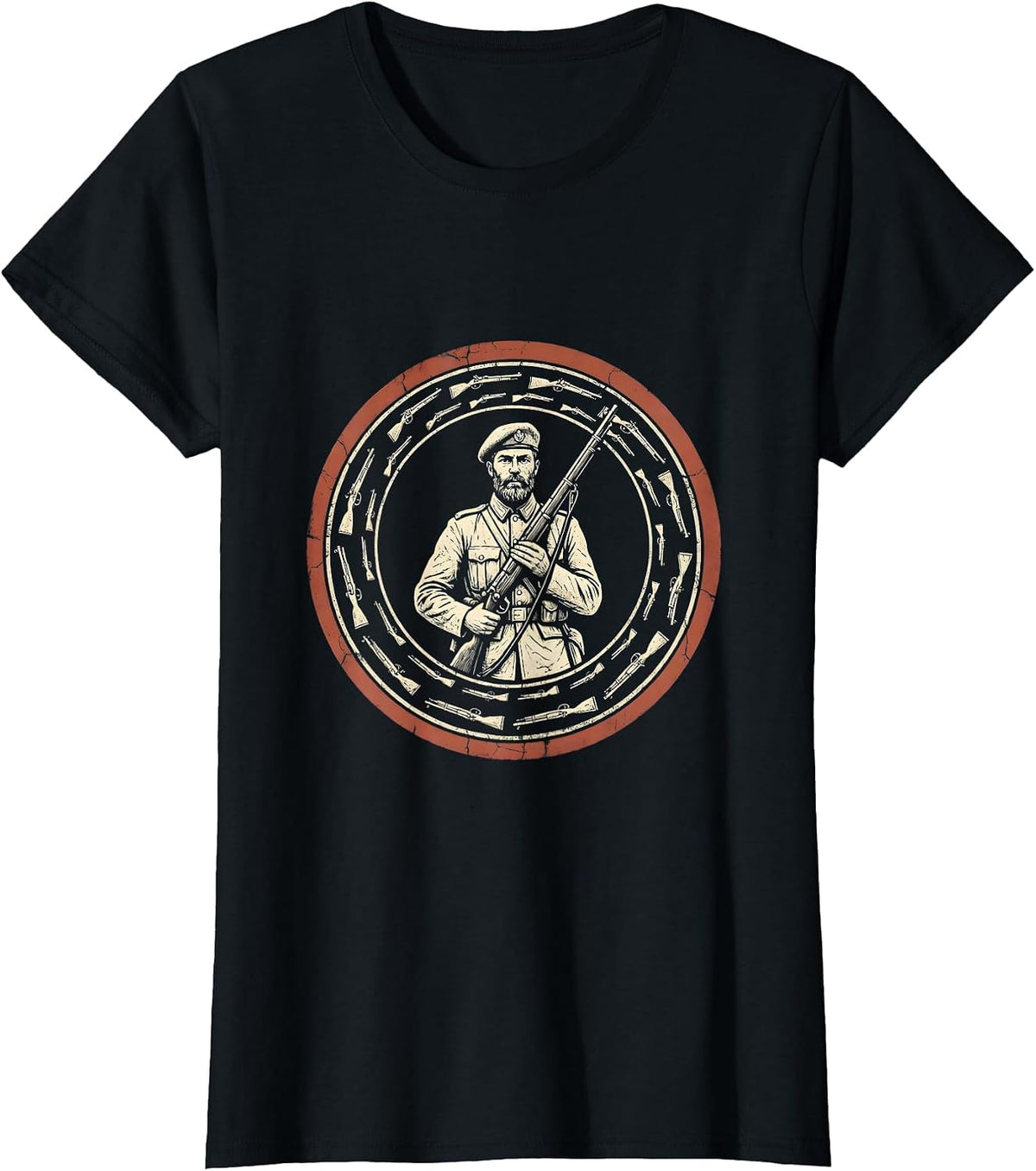 Sealed Civil War Reenactor Badge History Buff Humor T-Shirt - Black