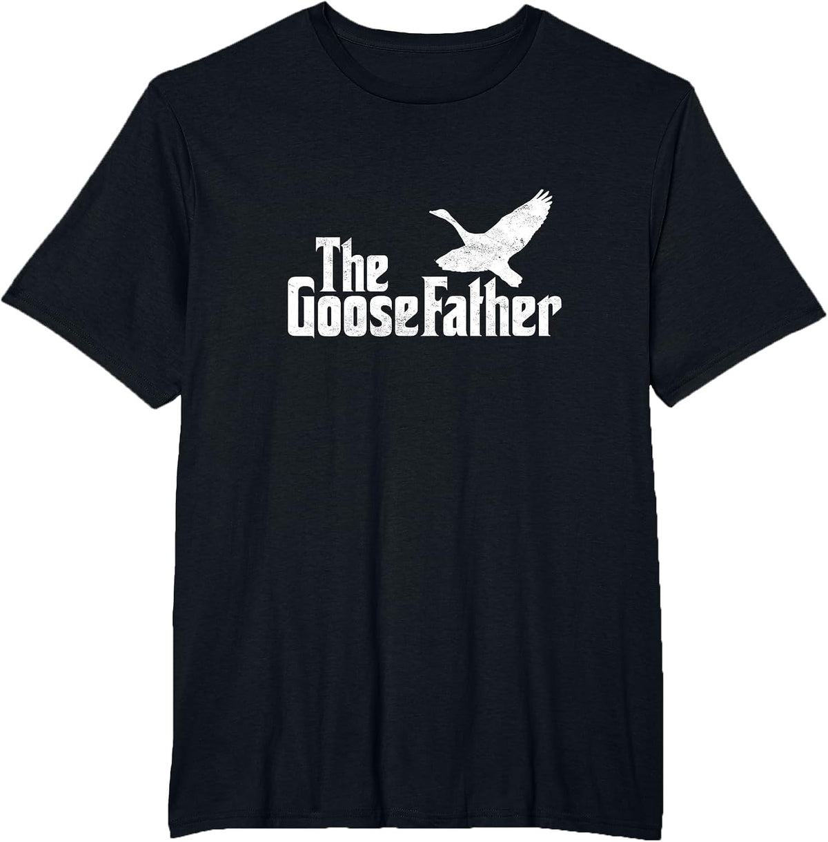 The Goosefather Goose Father Canada Geese Bird Watcher T-Shirt - Black