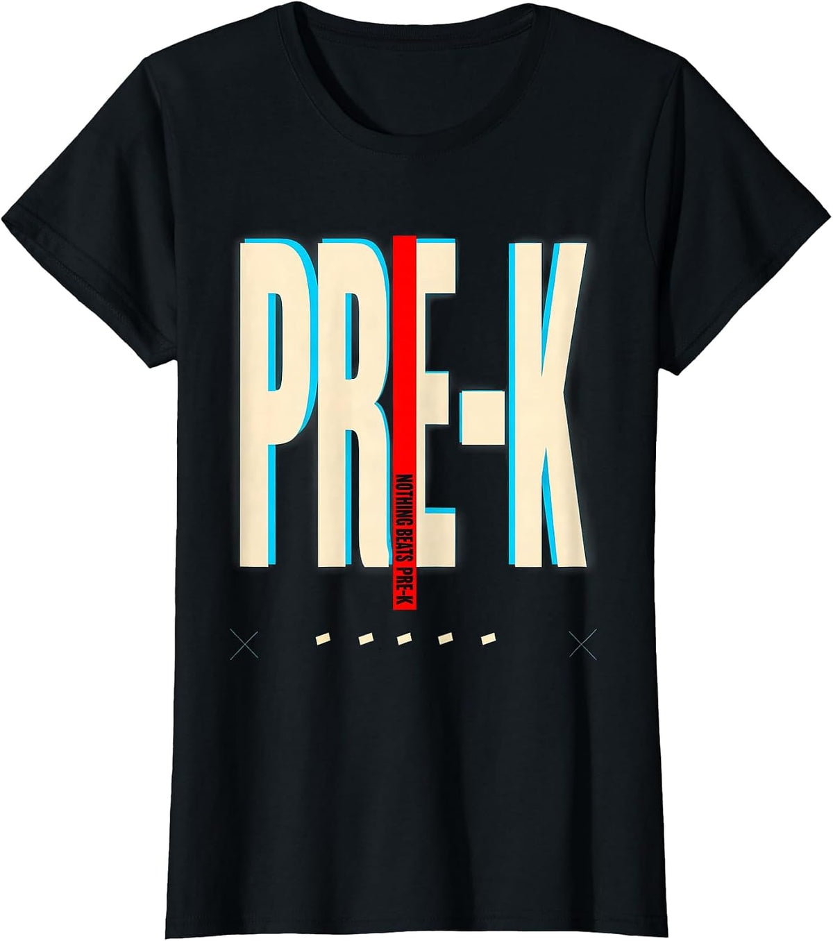 Women's Nothing Beats Pre-K Funny Preschool Teacher Back To School T-Shirt - Black