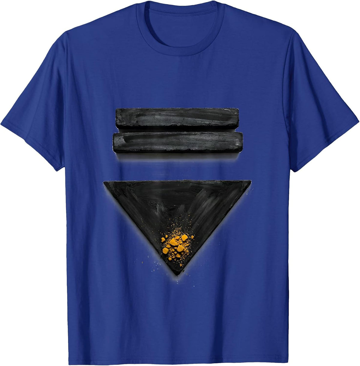 Men's Stern Stare Minimalist Miniature Schnauzer Lover Humor T-Shirt - Royal Blue