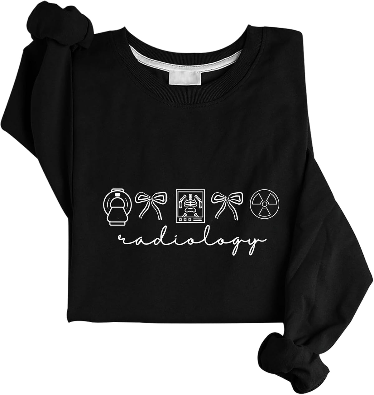 Radiology Tech Sweatshirt Radiology Tech Student Sweatshirt - Black