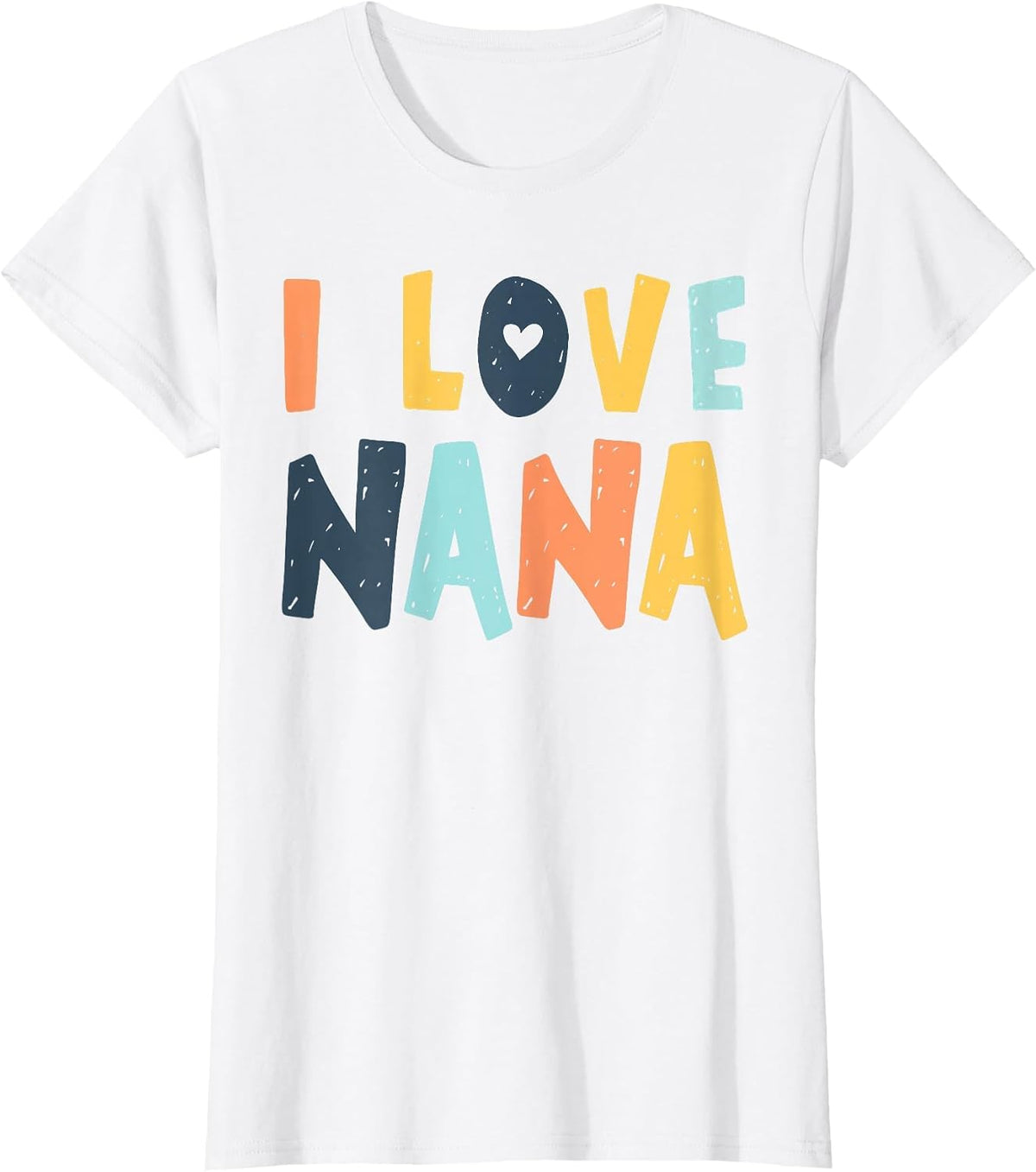 I Love My Nana Heart T-Shirt - White