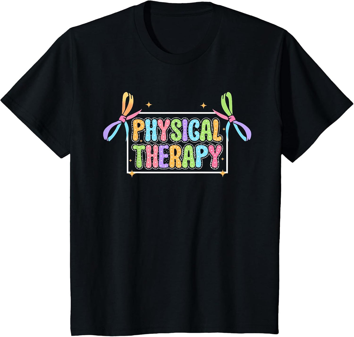 Physical Therapy PT PTA Physical Therapist T-Shirt - Black